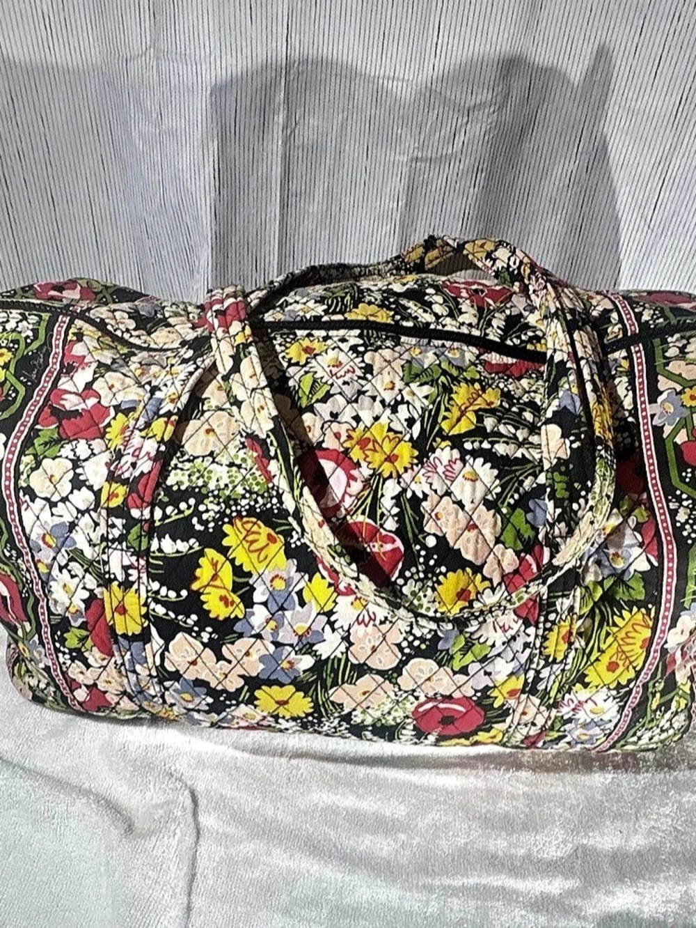 Vera Bradley Large Travel Duffel Black & Multicolor